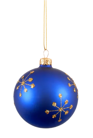 Midnight Blue Snowflake Bauble