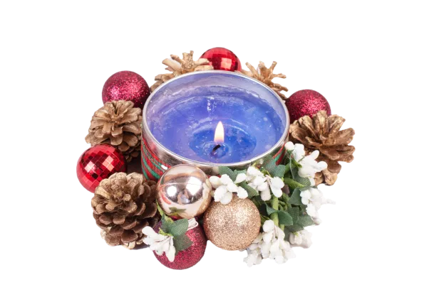 Pinecone Candle Ring Centrepiece