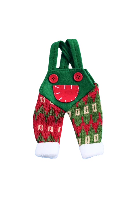 Fair Isle Knit Dungarees Ornament