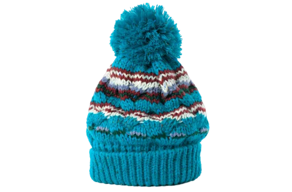 Alpine Teal Bobble Hat