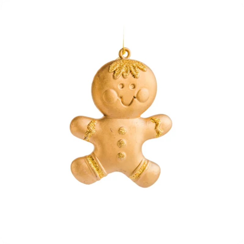Golden Gingerbread Ornament