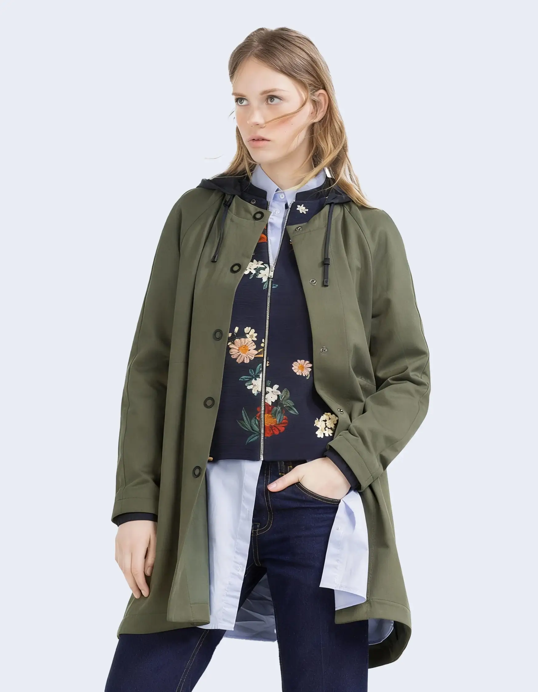Olive Utility Jacket - Image 1