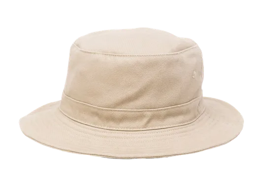 Beige bucket hat unisex accessory