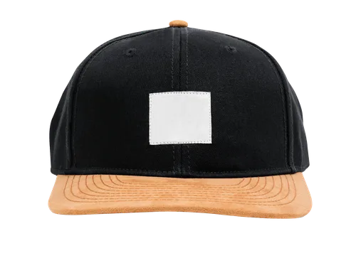 Black and yellow cap headwear accessory