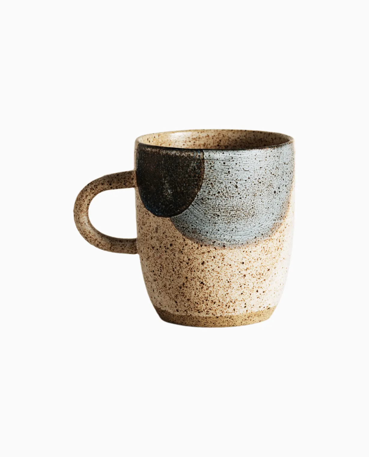 Black clay coffee mug - Image 1