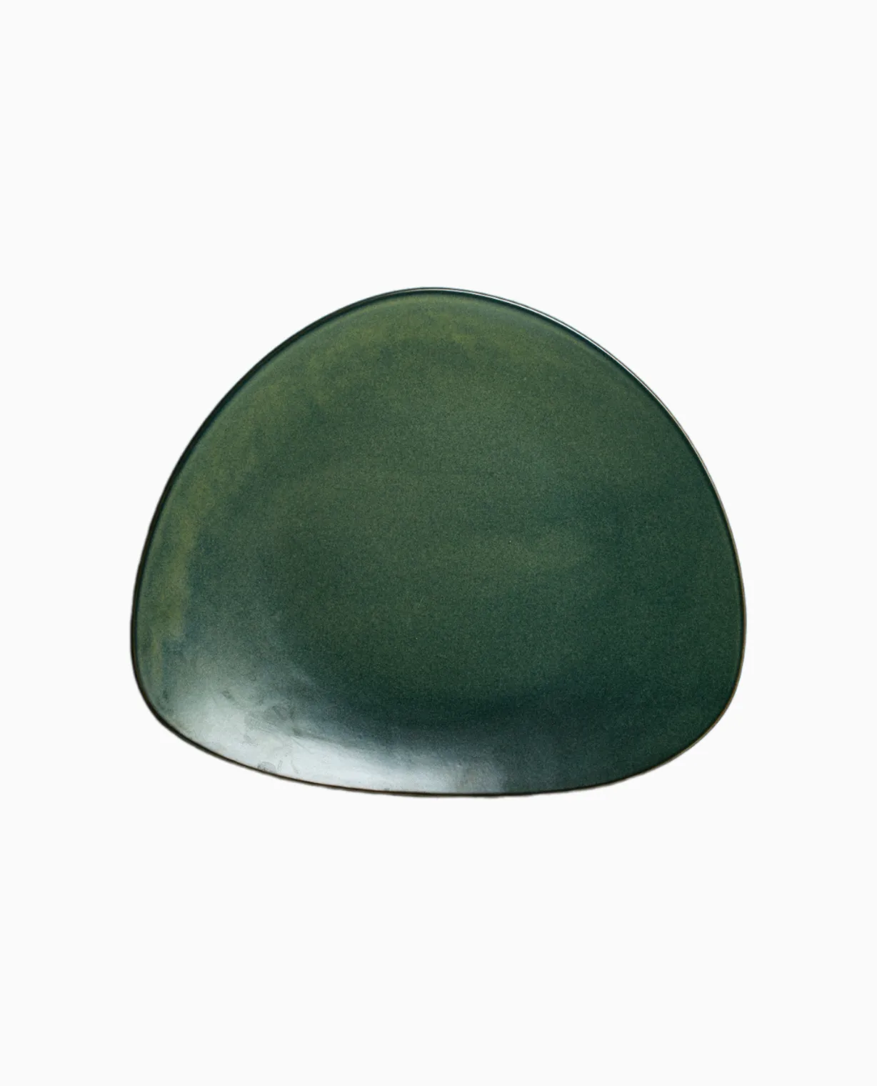 Blue ceramic plant pot with saucer - Image 1