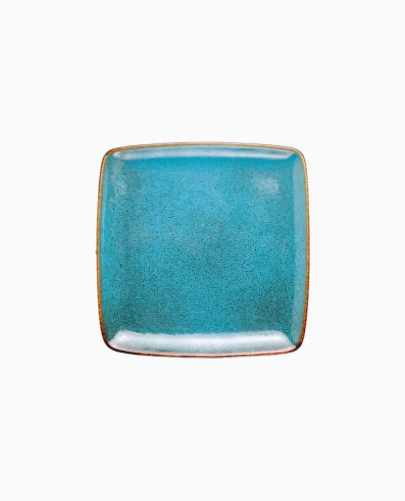 Blue ceramic serving dish