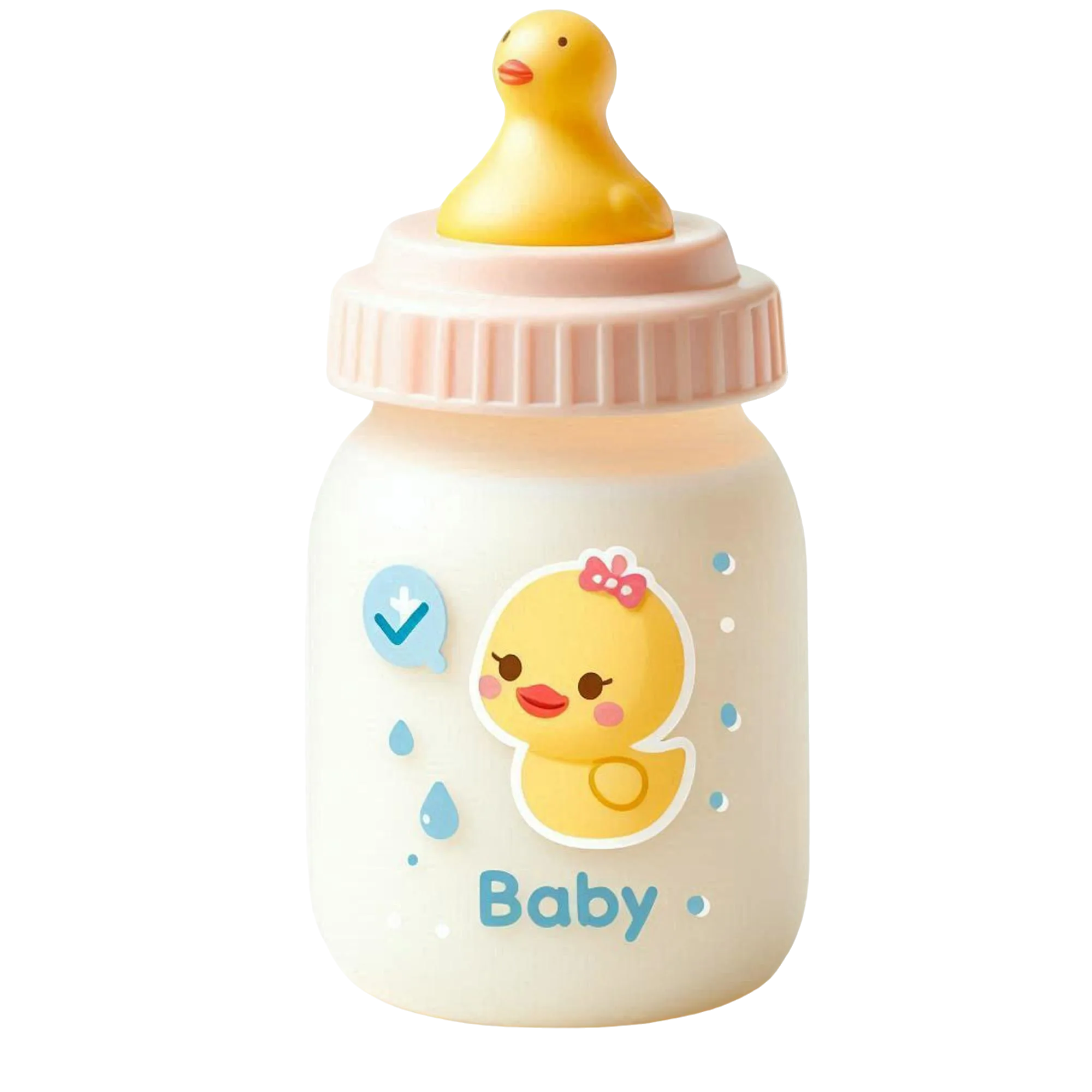 Duckling anti-colic feeding bottle