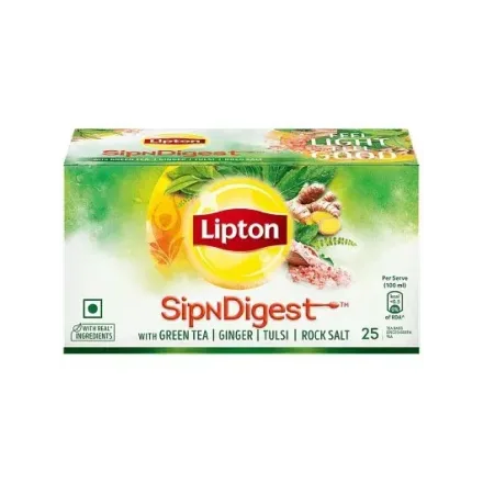 Green Tea Bags with Ginger & Tulsi, 25 Bags