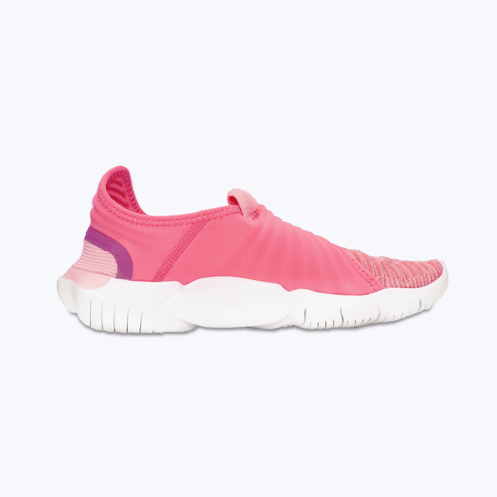 One pink sneaker shoe isolated white - Image 1