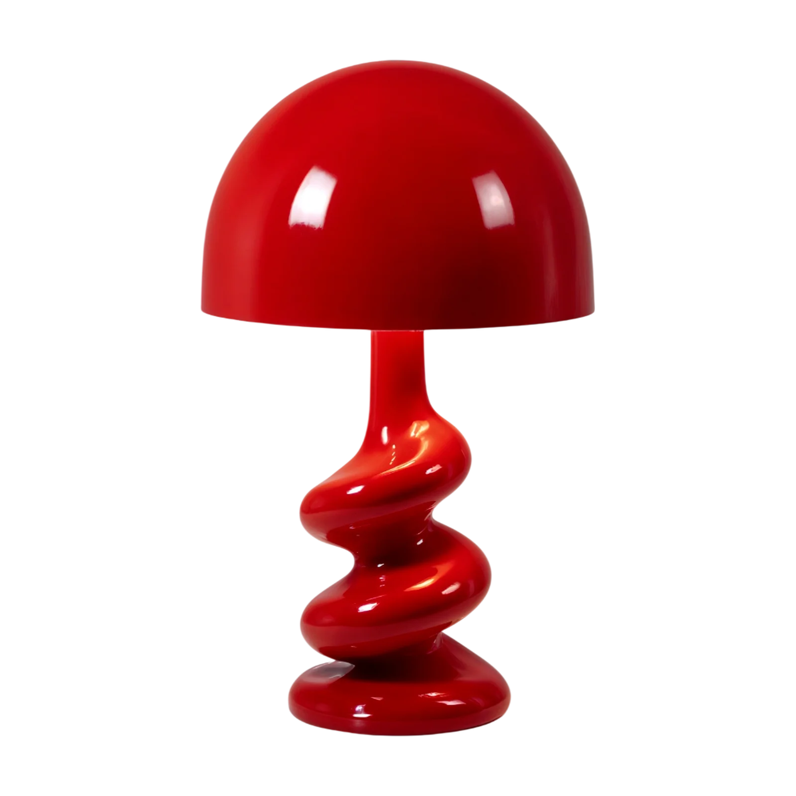 Lumen Mushroom Lamp Crimson